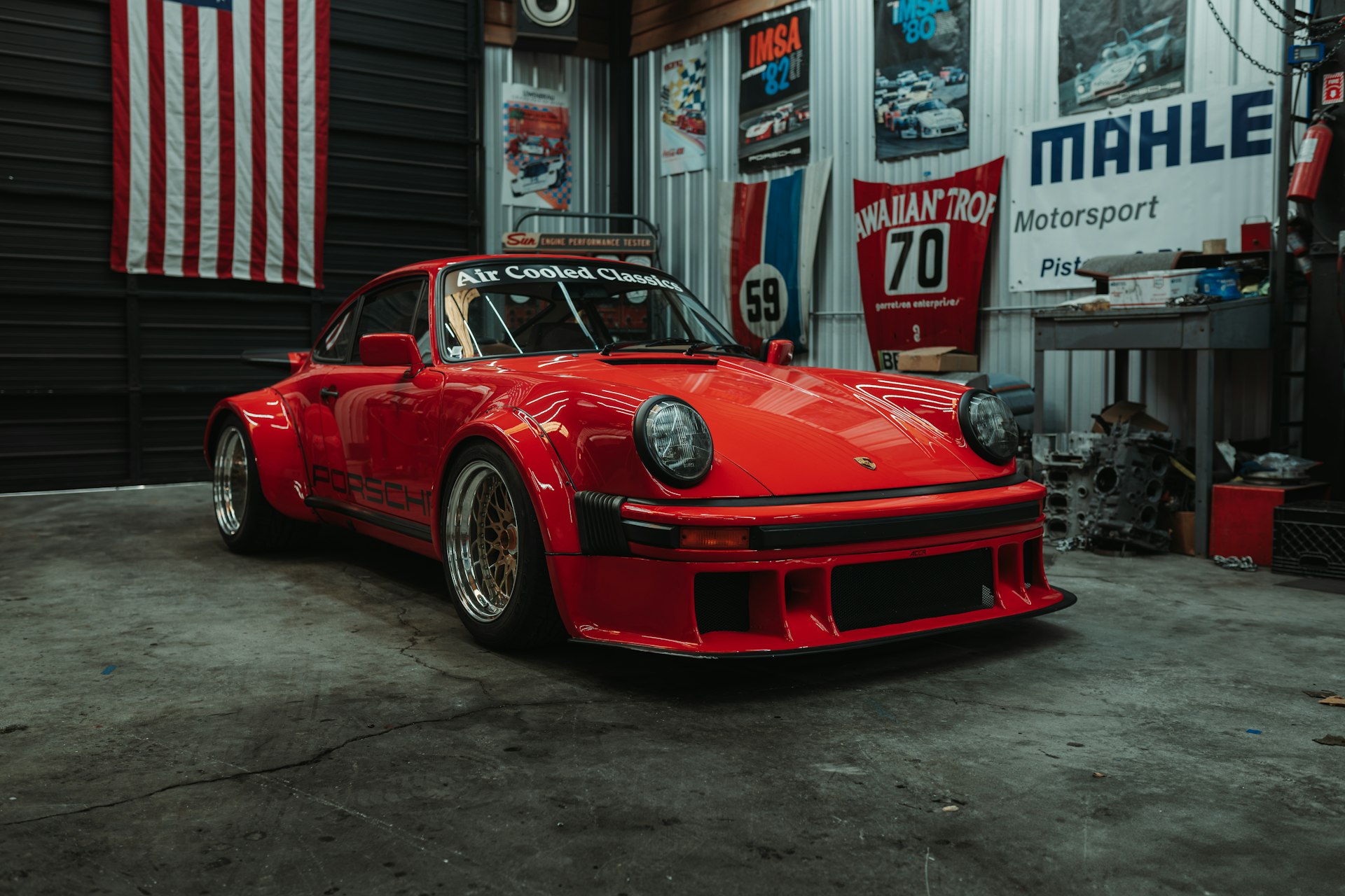 Dyno run showing tuned power curve